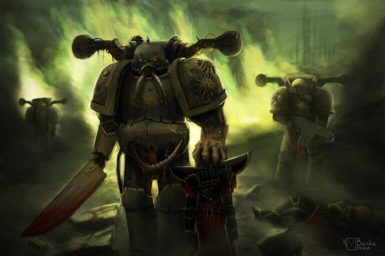 Plague Marines by Andrei Greenchuk 