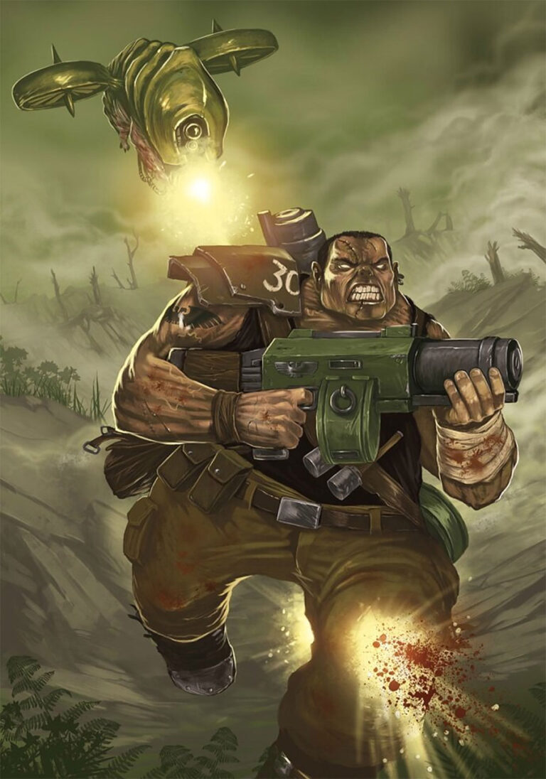 Blight Drone vs Ogryn by Dimitri Bielak