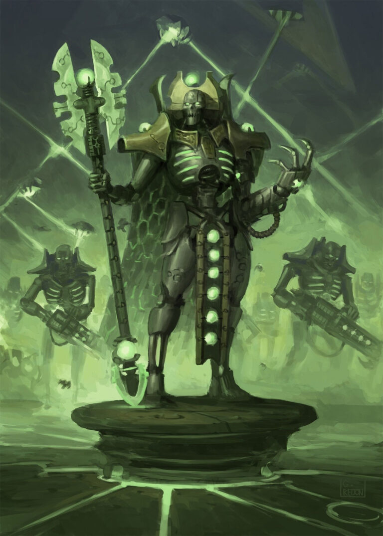 Monarchy Necron by Gauthier Redon 