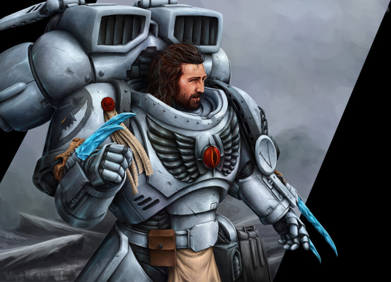 Primaris Luna Wolves by Brilliane Feldo 