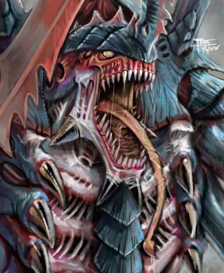 Tyranid Hive Tyrant by Frost Llamzon 