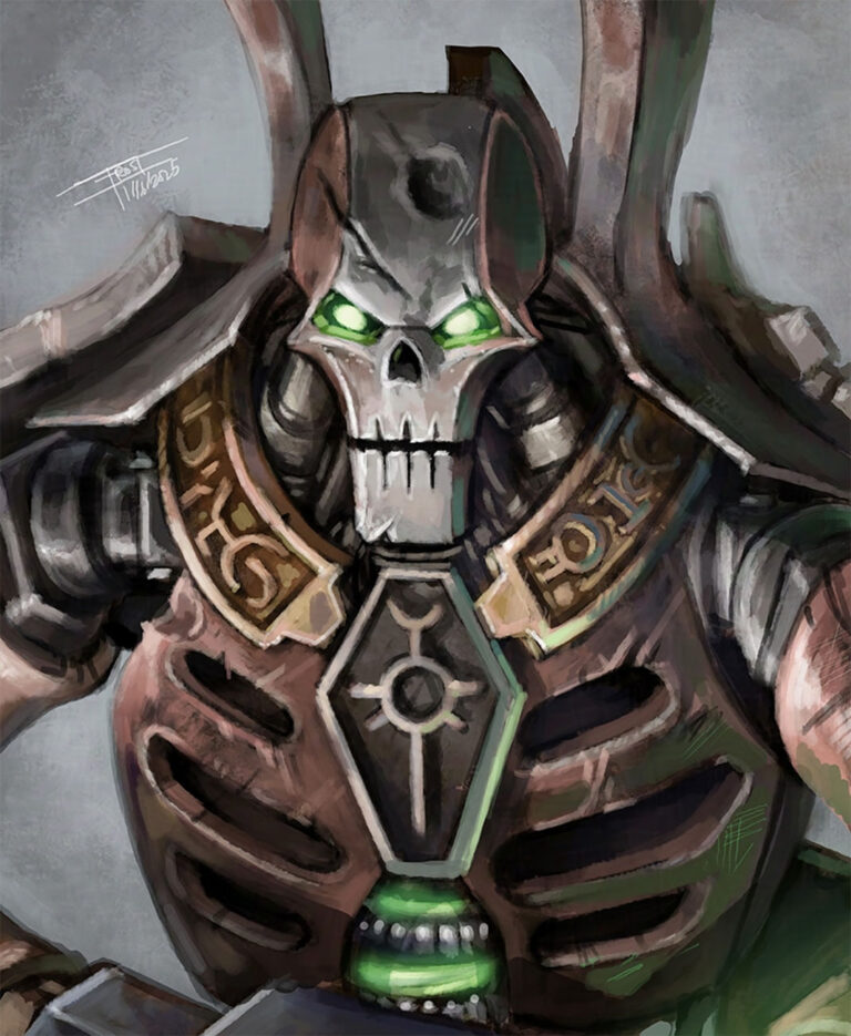 Necron Royal Warden by Frost Llamzon 