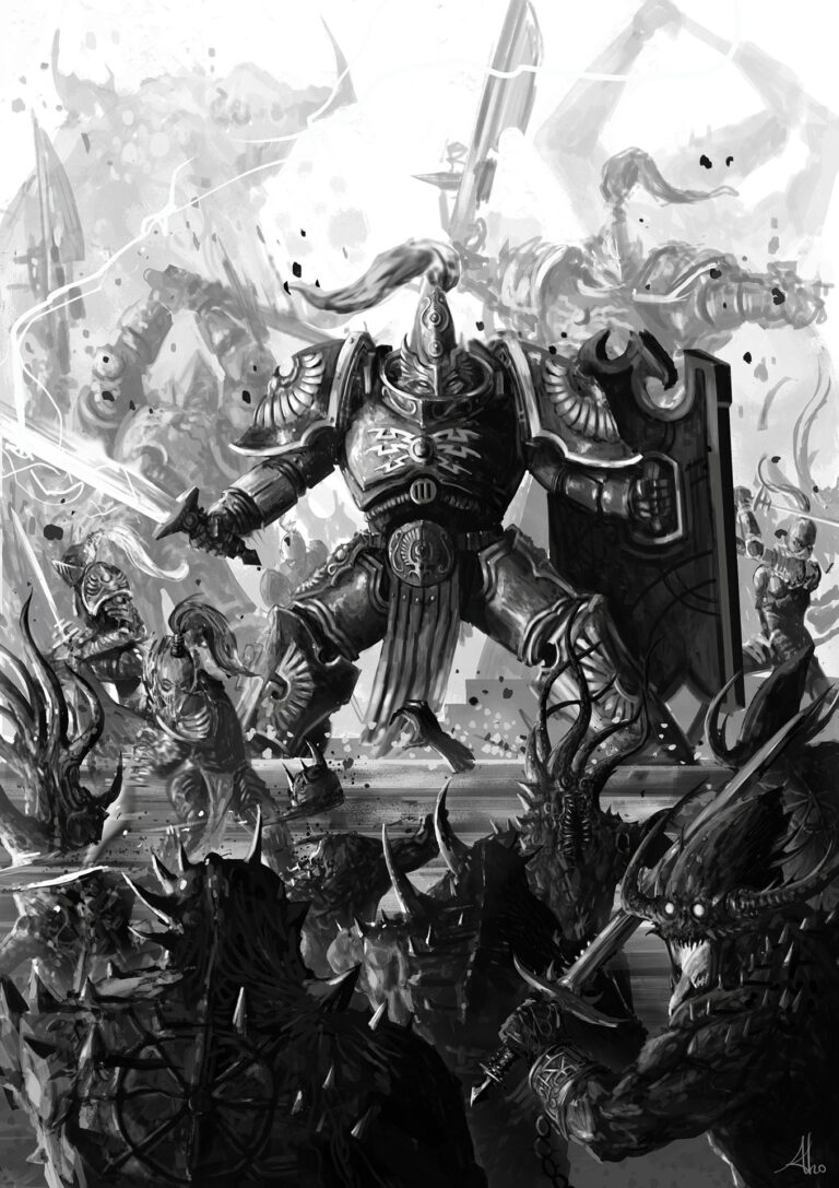 Adeptus Custodes by Alexandre Rosenthal 