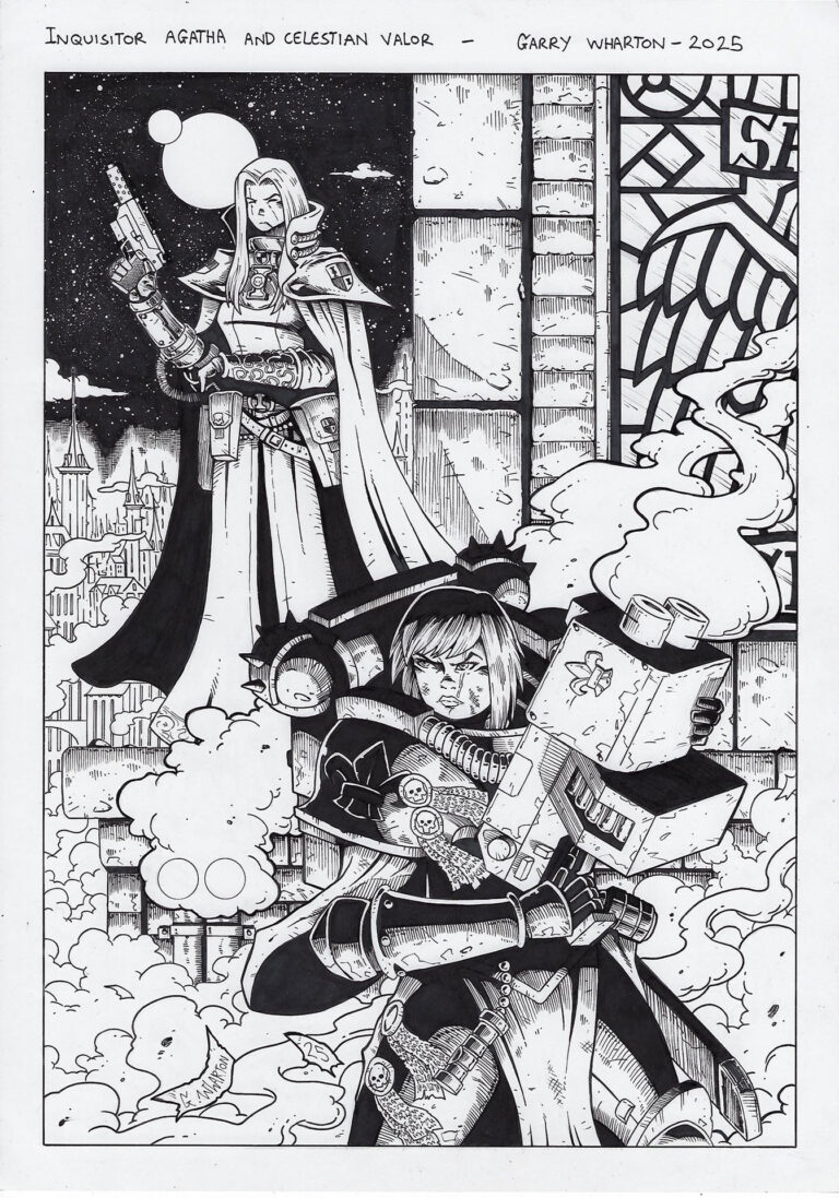Inquisitor Agatha and Celestian Valor by Garry Wharton 