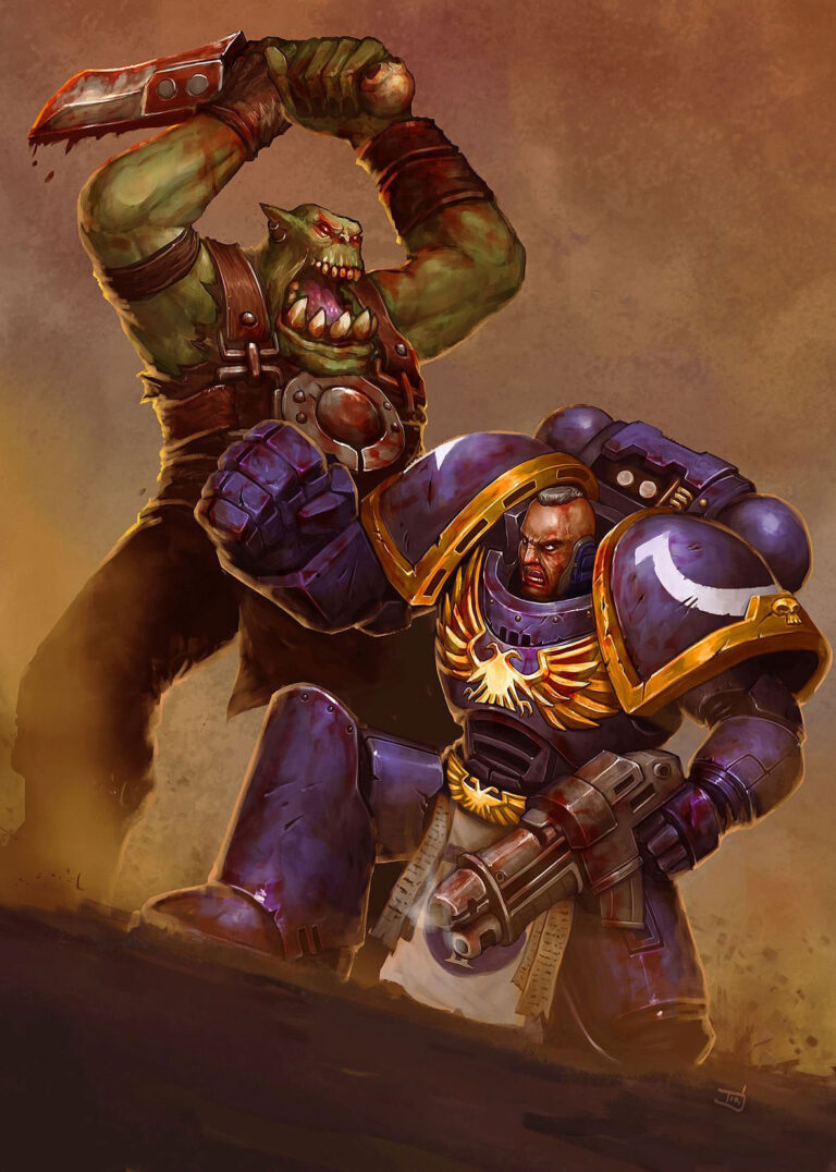 Ork vs Ultramarine by Dio Mahesa Ork vs Ultramarine by Dio Mahesa
