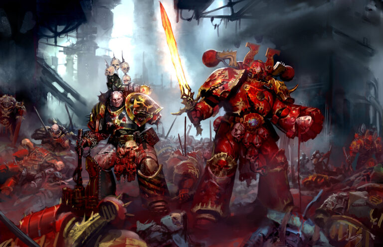 Iron Butchers vs Eldar Corsairs by George Earl Abalayan 