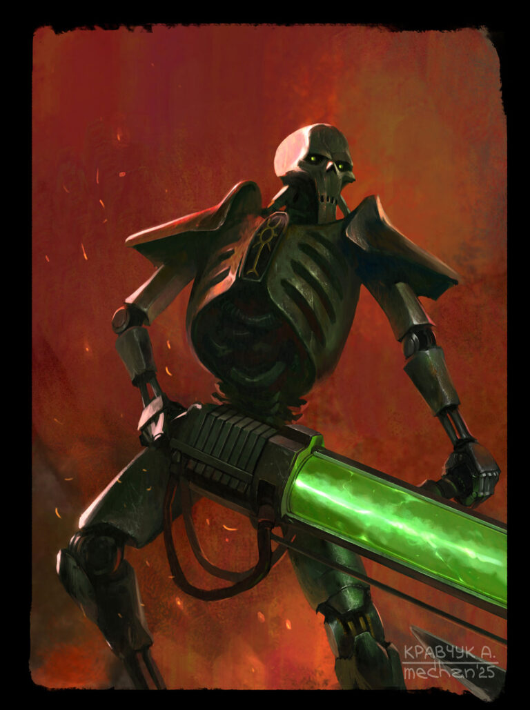 Necron Warrior by Aleksandr Kravchuk 