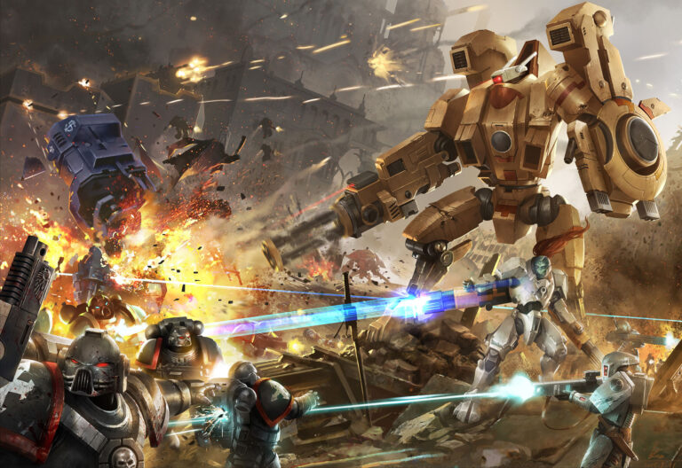 T’au Empire vs Imperium by Kai Zhou 