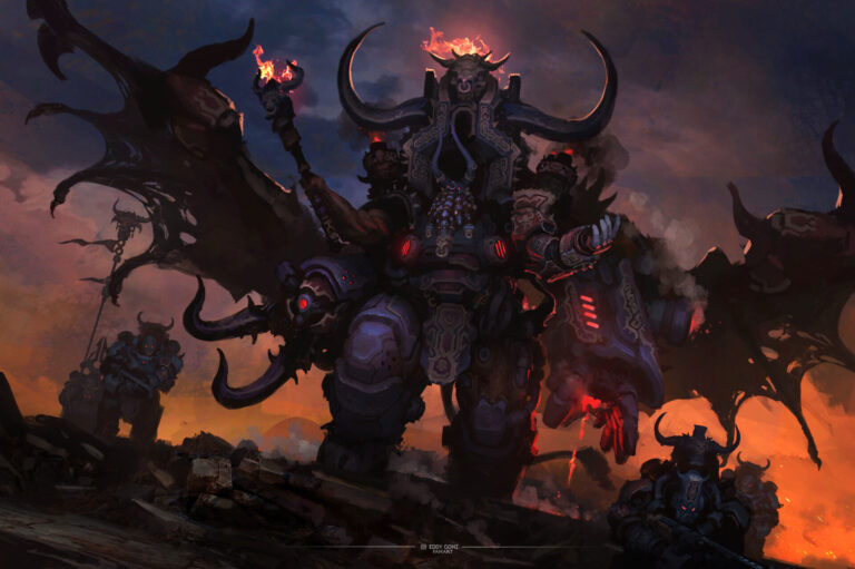 Daemon Prince of Hashut by Eddy González Dávila 
