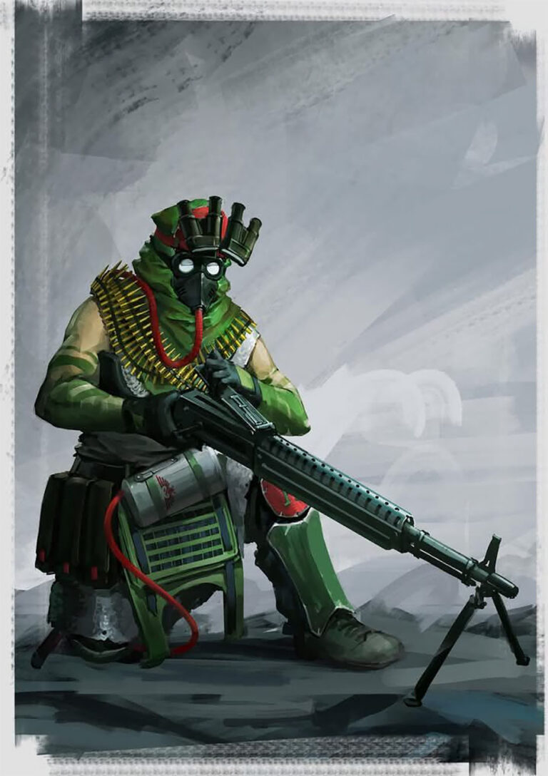 Heavy Machine Gunner by Dwayne Dorect 