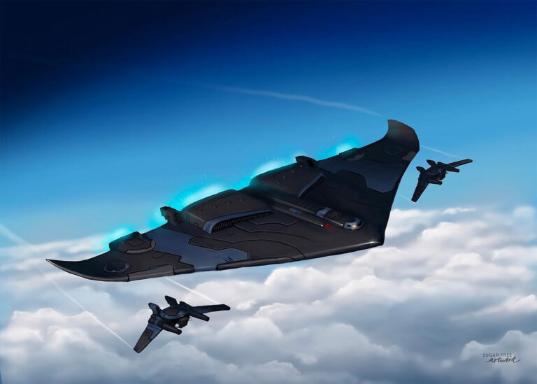 Angel Shark Bomber by Sugar Free Artwork 