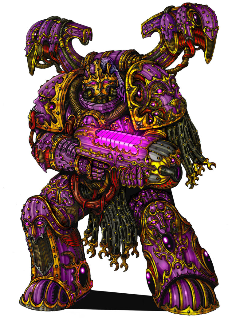 Champion of Slaanesh by Vasiliy Loginov 