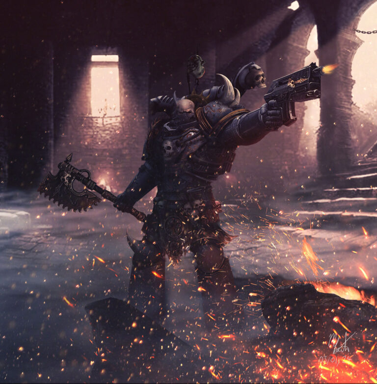 Chaos Space Marine by Maclain Rowston 