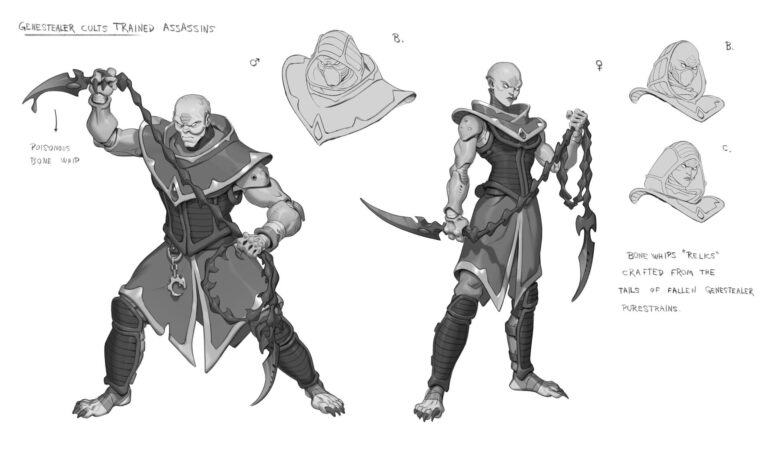 Genestealer Cults Assassins by Rok Kleva Ivančić 