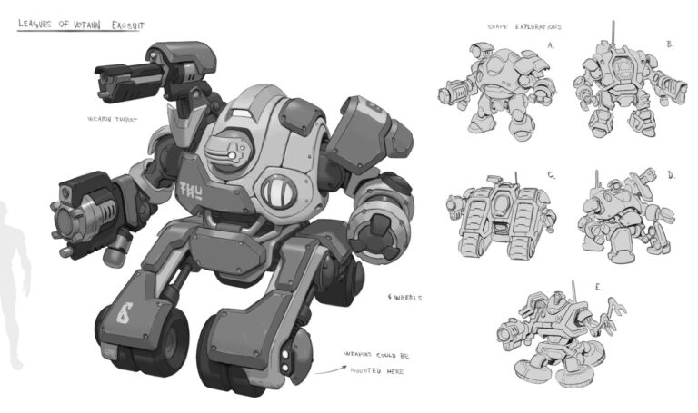 Leagues of Votann Exosuit by Rok Kleva Ivančić 