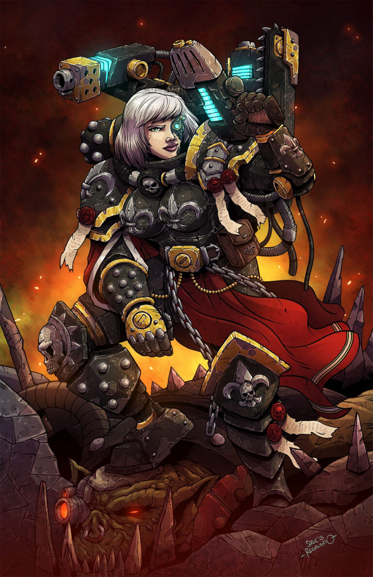 Adepta Sororitas by Christopher Regalario 