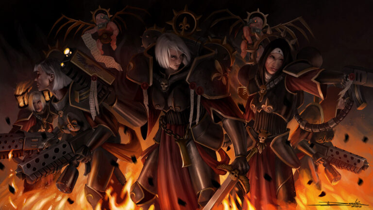 Adeptas Sororitas by Nicolás Arce