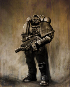 Chaos Space Marine by Fredrik Eriksson
