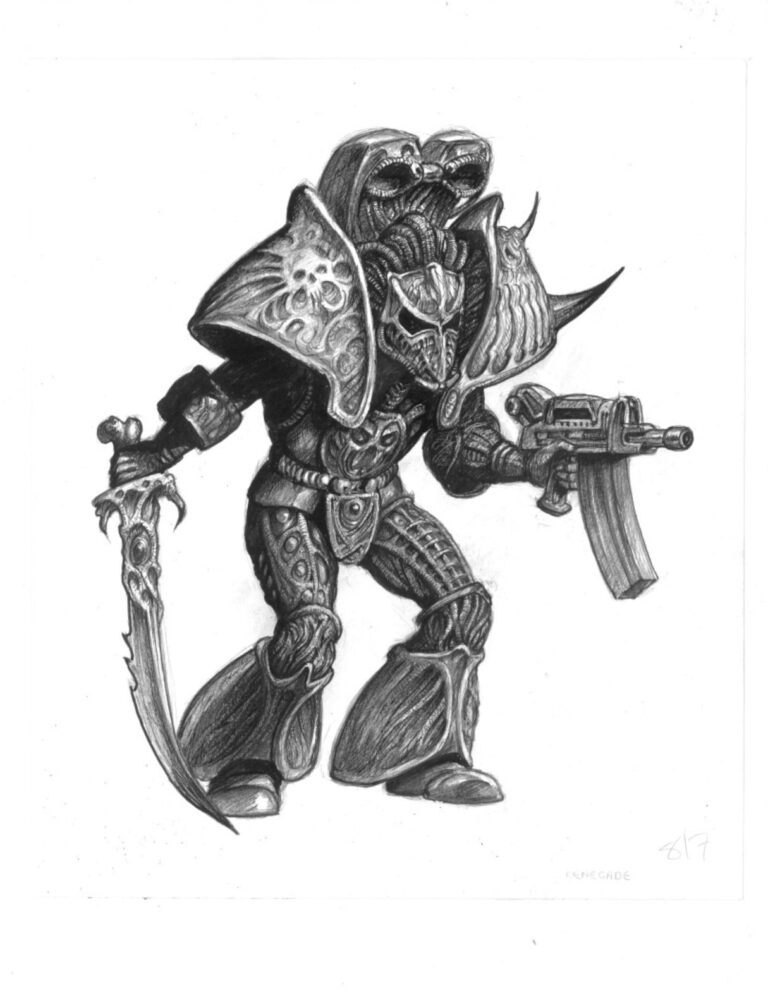 Chaos Space Marines by Tony Ackland 