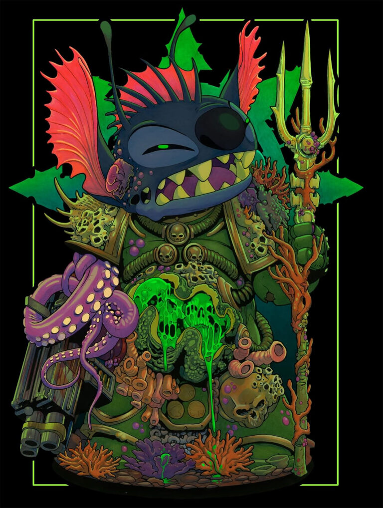 Drowned Lord Stitch by Levi Cleeman 
