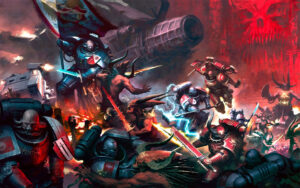 Grey Knights vs World Eaters by Misha Savier