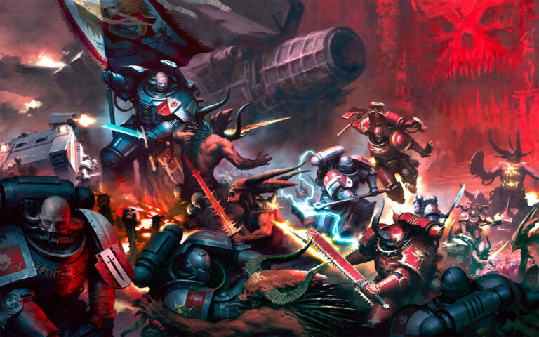 Grey Knights vs World Eaters by Misha Savier 