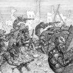 Khorne Beastmen by Tony Ackland (Anthony Ackland)