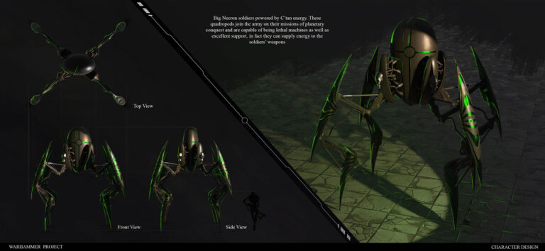 Necron Quadropods by Daniele Carbini 