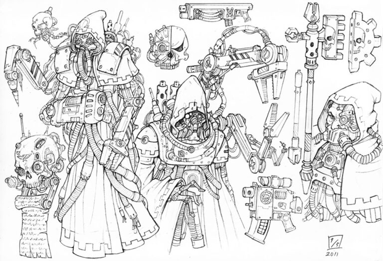 Tech-Priest Engine Seer by Lieqi Hun 