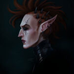 Dark Eldar Portrait by Vesta Menyachikhina (Skitoya)