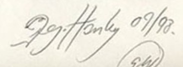 Des Hanley  Signature