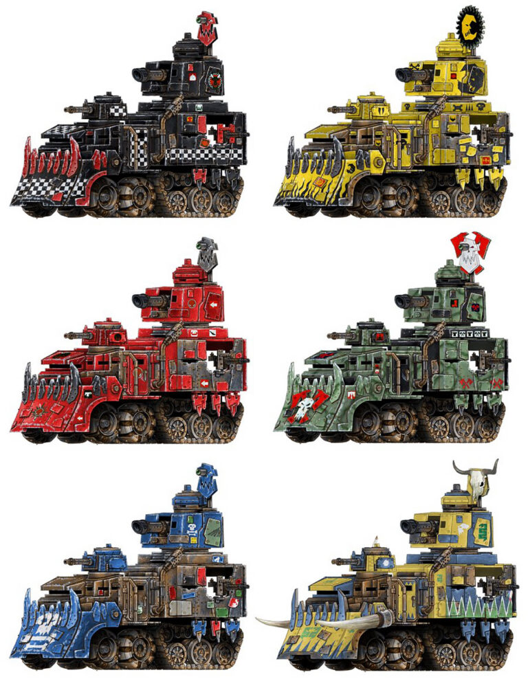 Ork Battlewagons by Neil Hodgson
