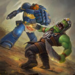 Ork vs Ultramarine by Roman Tishenin (Bzitz | mrBzitz | roman_tishenin)