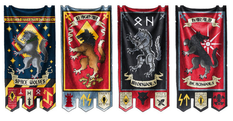 Space Wolf Banners by Neil Hodgson