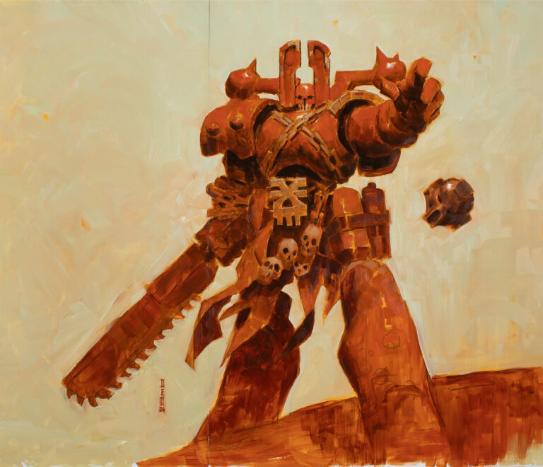 Khorne Berzerker by Edward Delandre 