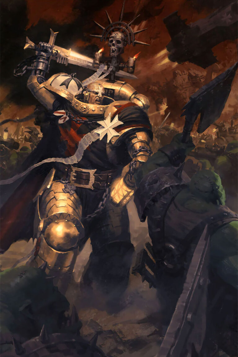 Helbrecht vs Orks by Jon Cave 