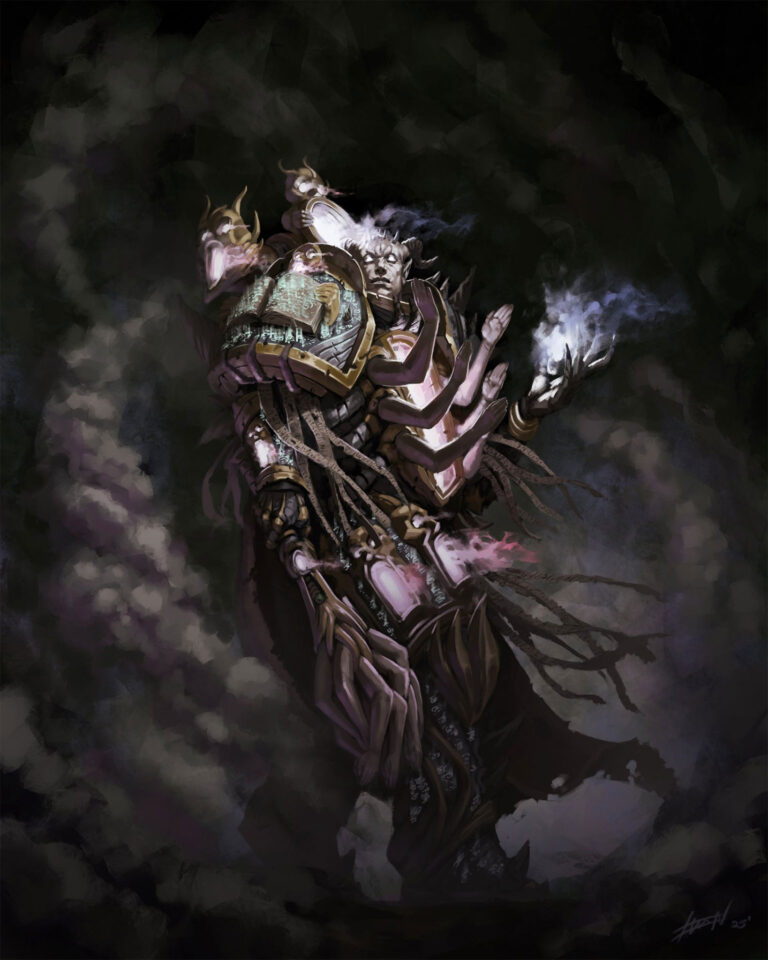 Daemon Primarch Lorgar by Chevron Lowery 