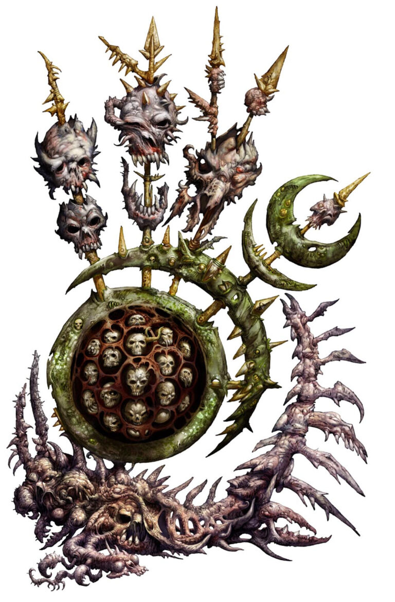 Slaanesh Banner by Kev Crossley