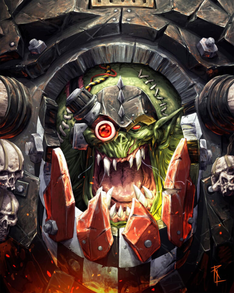 Ghazghkull Thraka by Rodrigo Lorenzo López 