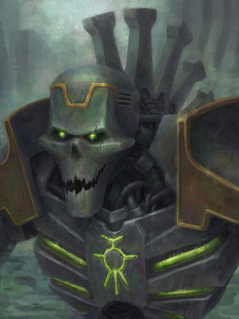 Necron Lord by MediocrityOne