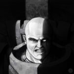 Space Marine Portrait by Casey Landreth (eCOG Media | 40k_gallery)