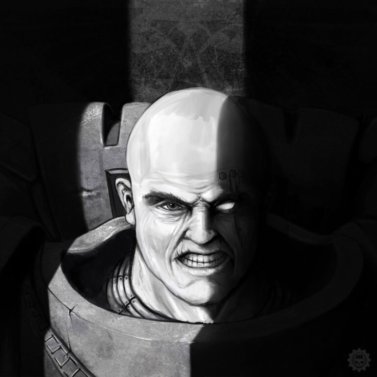 Space Marine Portrait by Casey Landreth 