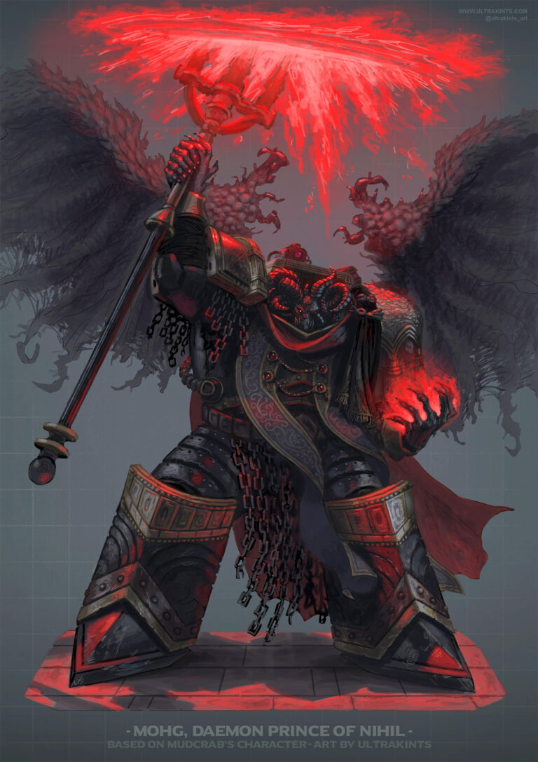 Mohg as a Daemon Prince by Javier Quintana 