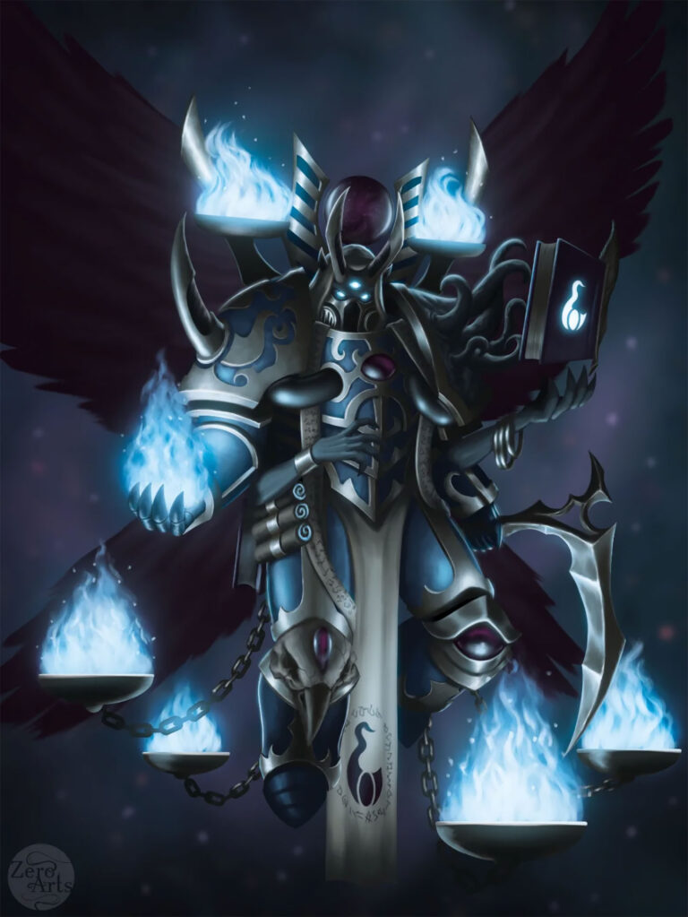 Mortarion serve Tzeentch by Bartłomiej Vetinari 