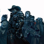 Inquisitor and his Retinue by Tiernen Trevallion