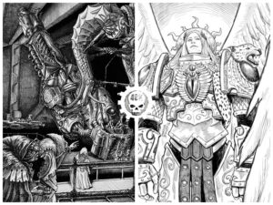 Warhammer 40K Line Art Artwork