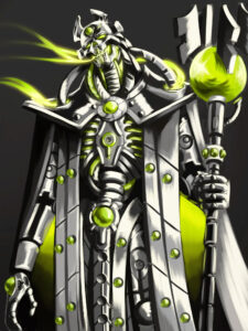 Necron Overlord by Artista Preguissosa 