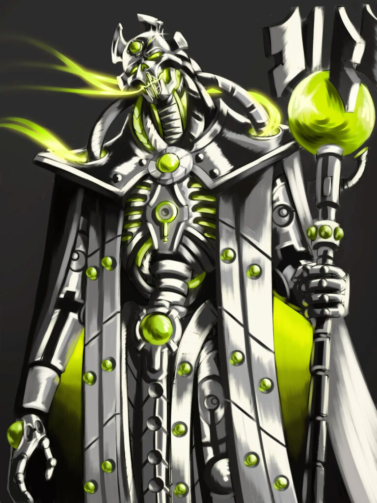 Necron Overlord by Artista Preguissosa 