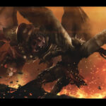 Sanguinius vs Angron by Richard Bagnall (bagnall_richard | richard_bagnall_art)