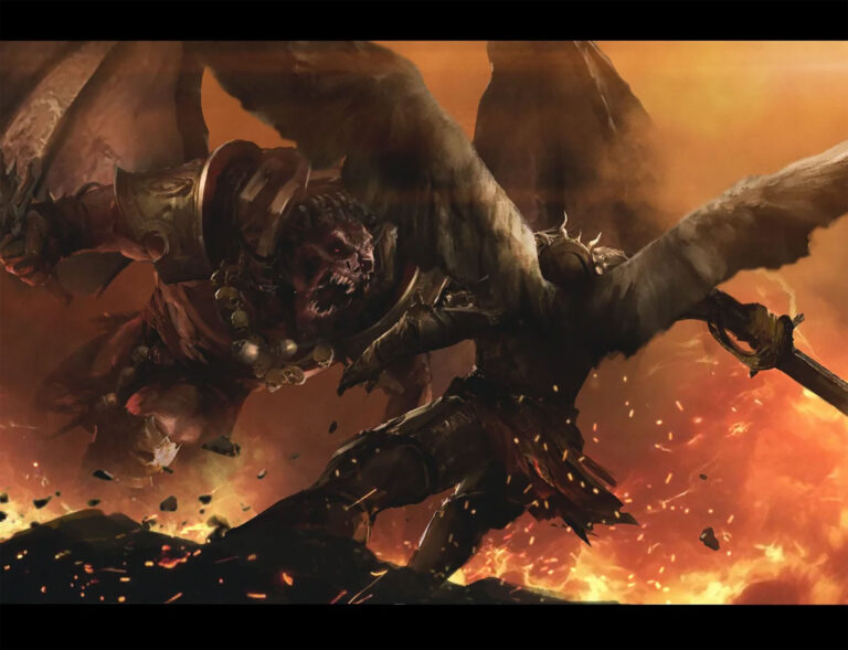 Sanguinius vs Angron by Richard Bagnall 